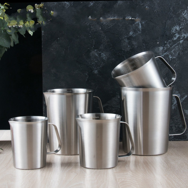 Stainless Steel Frothing Coffee Pitcher Pull Flower Cup Cappuccino Milk Pot Espresso Cups Latte Art Milk Frother Frothing Jug WF