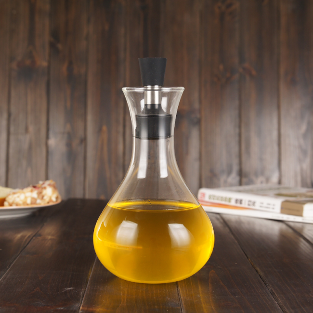 Nordic Creative Leak-Proof Glass Cruet Olive Oil Bottle Wine Condiment Sauce Storage Bottle Kitchen Cooking Tools Organizer