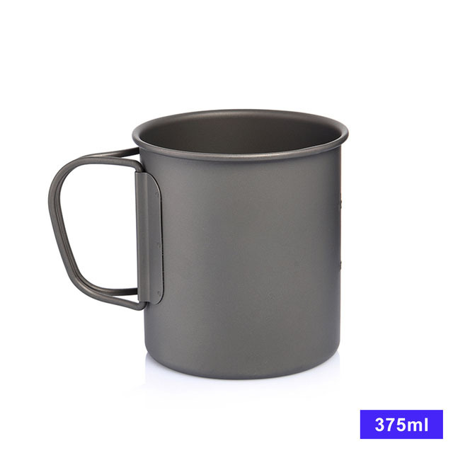 Camping Mug Titanium Cup Tourist Tableware Picnic Utensils Outdoor Kitchen Equipment Travel Cooking set Cookware Hiking