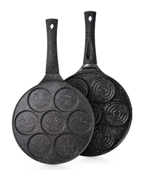 Cute expression pancake pan