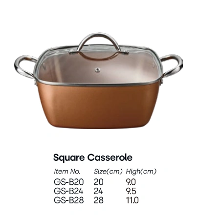 Orange brown stainless steel pan