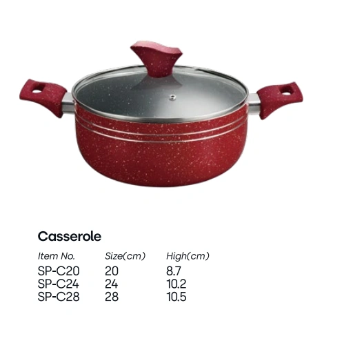 Red light luxury casserole frying pan fryer