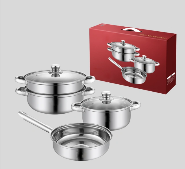 Fels cookware set Austenitic stainless steel milk pot 16cm soup pot 18cm hot pot 24cm