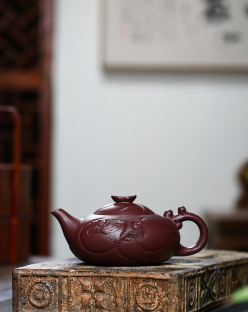 Flower Teapot Purple Clay Cookware Jasmine Teapots Teaware Blooming Tea Hibiscus Tetera Ceramica Kitchen Supplies EH60TP