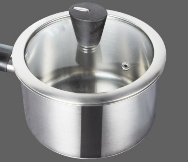 Milk pot 18cm austenitic stainless steel induction gas stove universal