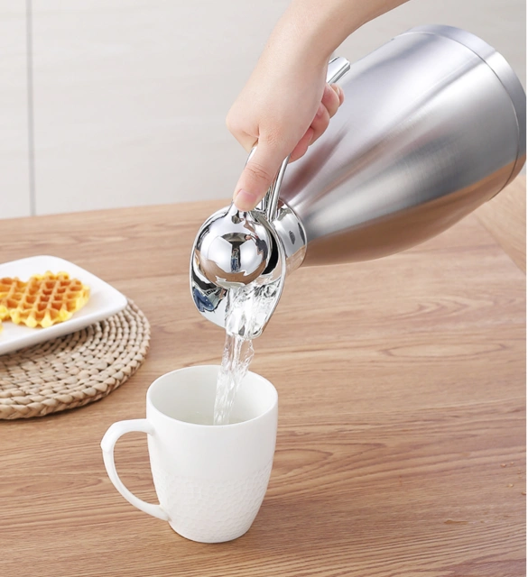 European style thermal jug 2L austenitic stainless steel hotel household stainless steel hot water kettle