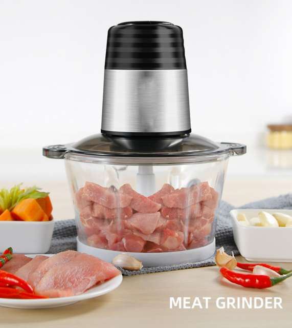 Custom Rui Ben meat grinder home electric stainless steel mincer small garlic meat filling multifunctional cooking machine