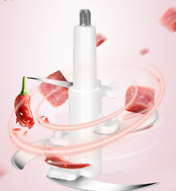 Meat grinder home cooking machine kitchen plastic electric meat mincer stirring small minced meat 2L