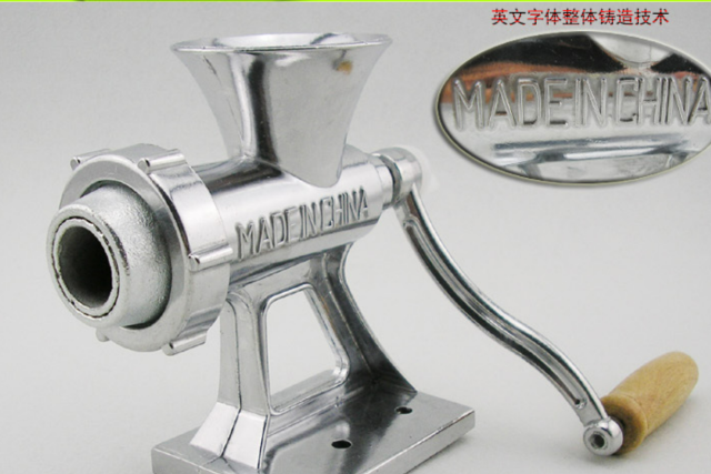 Small hand-cranked meat grinder grinding chili sauce full aluminum alloy multi-purpose can mince meat machine meat filling machine