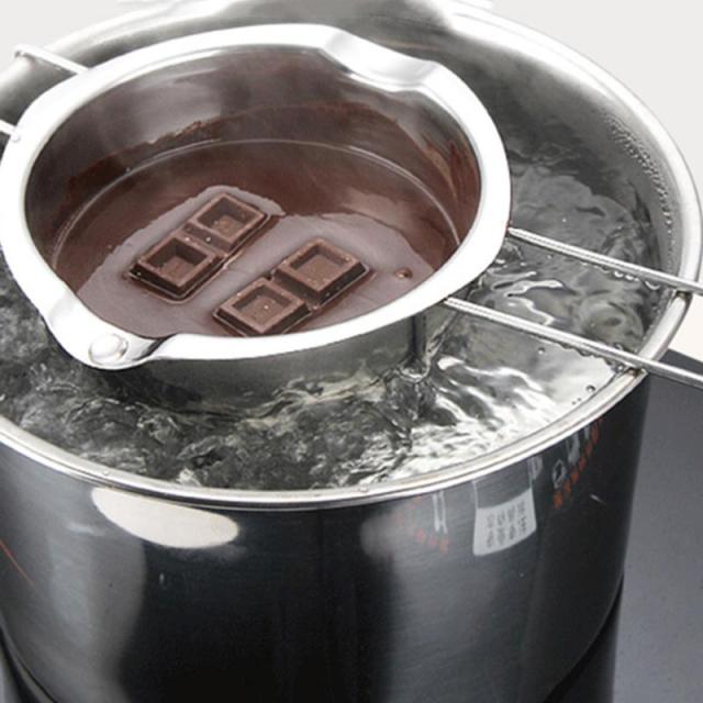 Stainless Steel Water Bath Butter Chocolate Melting Pot Water Heating Melting Pot Portable Cooking Cookware Kitchen Accessories