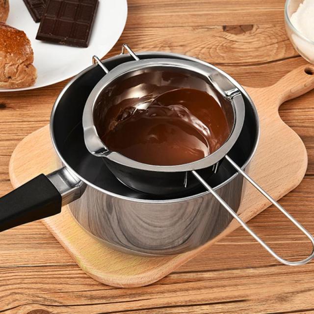 Stainless Steel Water Bath Butter Chocolate Melting Pot Water Heating Melting Pot Portable Cooking Cookware Kitchen Accessories