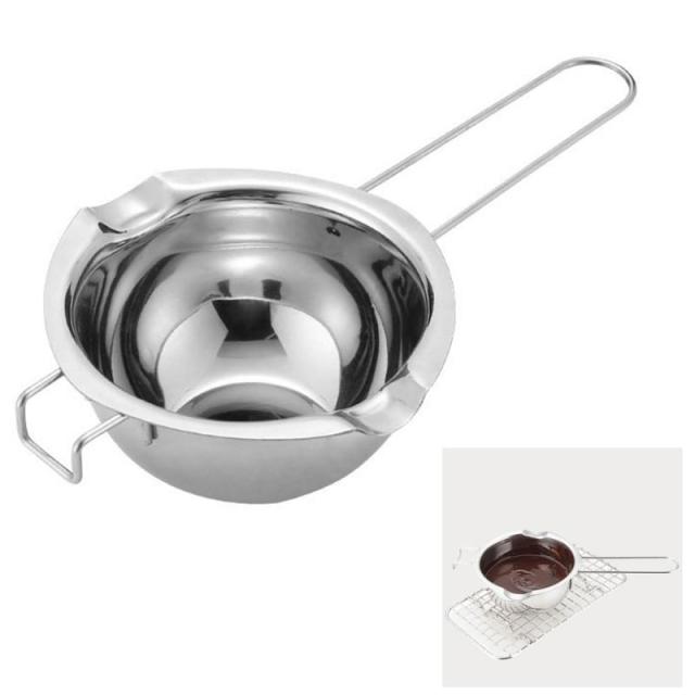 Stainless Steel Water Bath Butter Chocolate Melting Pot Water Heating Melting Pot Portable Cooking Cookware Kitchen Accessories