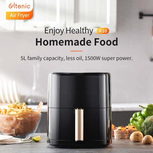 Ultenic K10 Air Fryer Without Oil APP and Voice Control 5L Hot Electric Oven Oilless Cooker Intelligent Multipurpose Deep Fryer