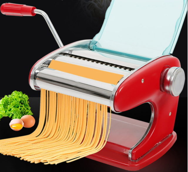 The new red 2 knives home noodle press home won dumpling skin small household manual noodle machine