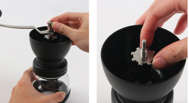 Washable hand crank coffee beans hand crank grinder manual coffee grinder