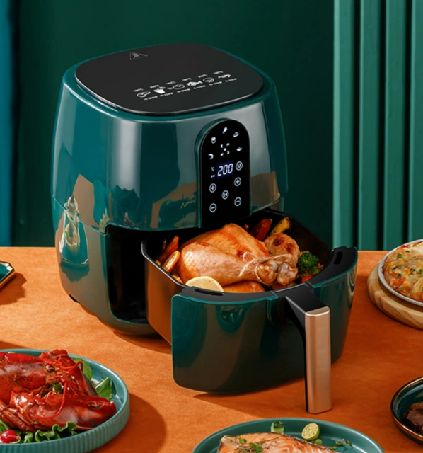 Home air fryer multi-functional intelligent semi-touch screen electric fryer large capacity