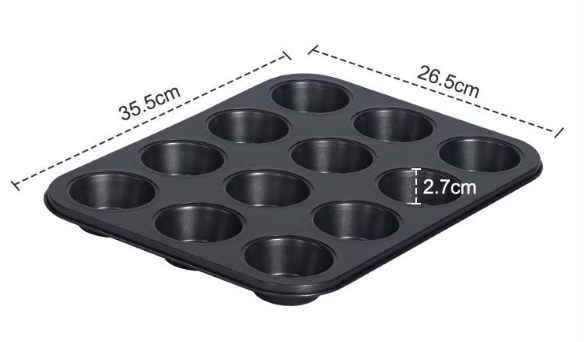 Carbon steel baking gold four company six company twelve company twelve holes high quality cake mold tart mold baking tools baking pan