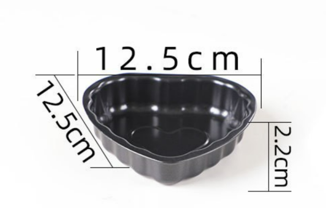 High quality carbon steel non-stick black diy cartoon five star love cupcake mold baking mold baking tools