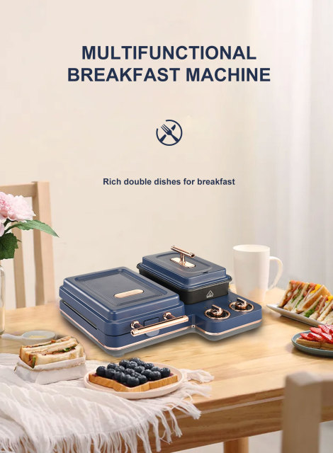 Multi-Function Breakfast Machine Sandwich Light Food Machine Small Household Waffle Maker Toast Baking Machine Sandwich Maker