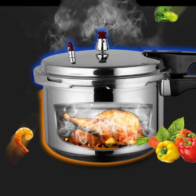 Kitchen High Pressure Cooker Cookware Soup Meat pot 3/4/5L for Gas Stove/Induction Cooker Mini Outdoor Camping Cook Tool Steamer