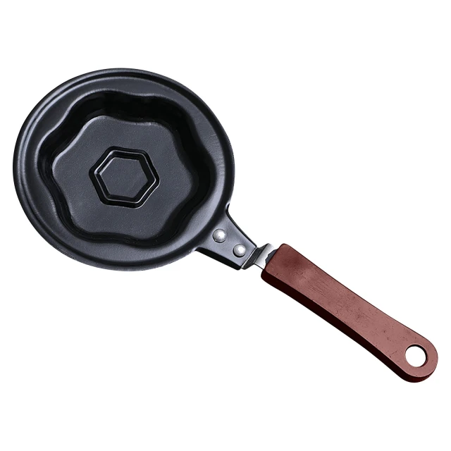 Mini Egg Pans 1 Pcs Non-Stick Egg Pancake Omelet Mini Fry Frying Pan Mini Cookware Black Mini Non Stick Blini Cookware Breakfast