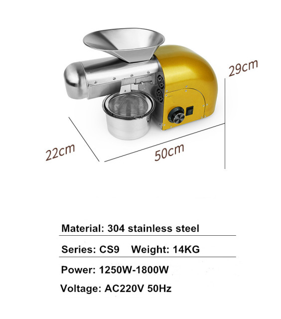 Oil Press Machine Oil Extractor Machine Manual Oil Press Hydraulic Press Oil Press Cold Press Oil Machine Oil Making Machine