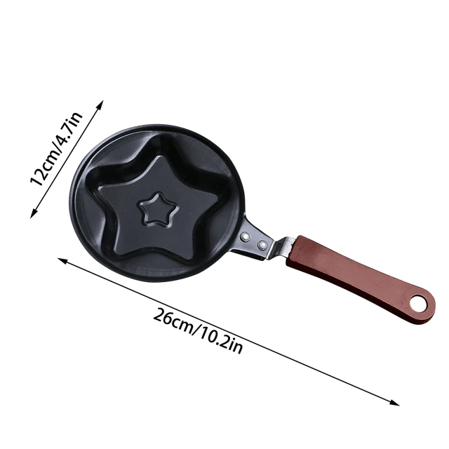 Mini Egg Pans 1 Pcs Non-Stick Egg Pancake Omelet Mini Fry Frying Pan Mini Cookware Black Mini Non Stick Blini Cookware Breakfast