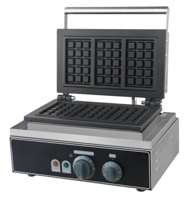 Ten compartment electric waffle oven commercial baking machine square muffin machine lattice waffle machine waffle maker