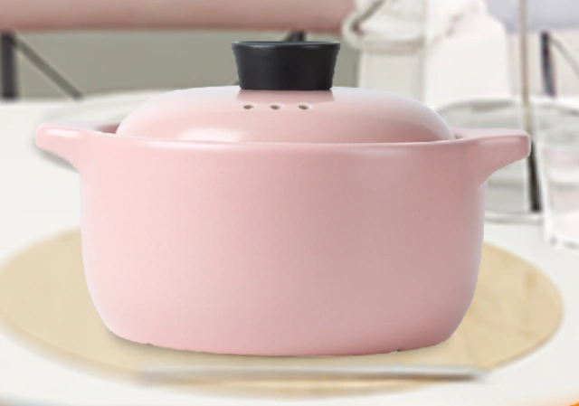 Scandinavian macaroon colorful heat-resistant ceramic casserole Neti pot high-temperature-resistant household casserole stone pot pot soup pot