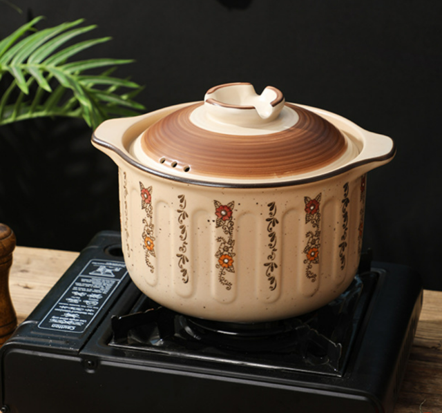 Customized high-temperature ceramic casserole casserole open flame household gas pot soup casserole