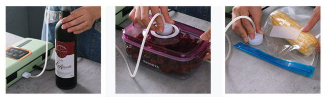 Upgraded portable mini home vacuum sealer evacuation sealing machine small food preservation machine vacuum packaging machine