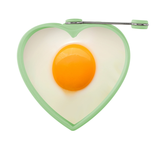 Creative Silicone Omelet Mould Round Omelet Maker with Handle Omelet Eggs Hobnobs Love Shape Mould