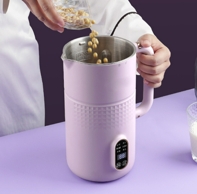 Soybean milk machine home touch screen automatic cleaning multifunctional no-boil no-filter 2-3 person wall breaker