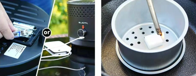 Outdoor BBQ grill portable mini stainless steel adjustable fire home charcoal grill