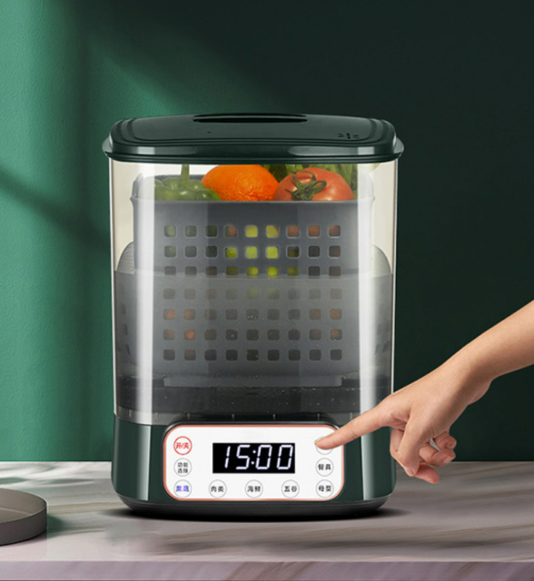 Home fruit and vegetable disinfection machine automatic touch screen dishwasher 10L kitchen multifunctional purifier