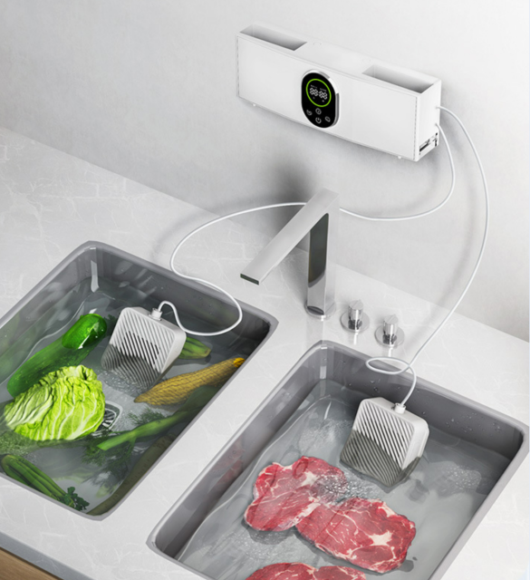 Fruit and vegetable washing machine home kitchen desktop wall-mounted dual-use fruit and vegetable purifier