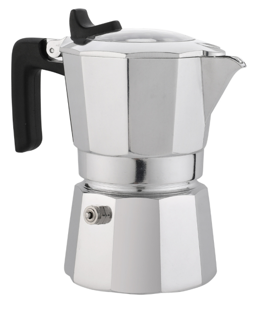 Double valve moka pot forward espresso coffee pot coffee moka pot imported valve precision quality Bilette moka pot
