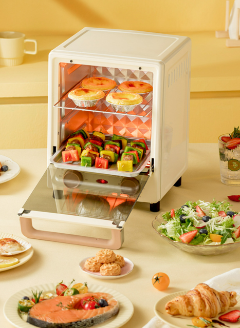 12L mini vertical electric oven three-layer baking position multifunction oven