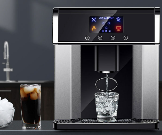 Ice machine commercial small milk tea store mini home ice machine ice making machine