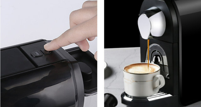 Italian home automatic capsule coffee machine pump pressure Nescafe system coffee machine