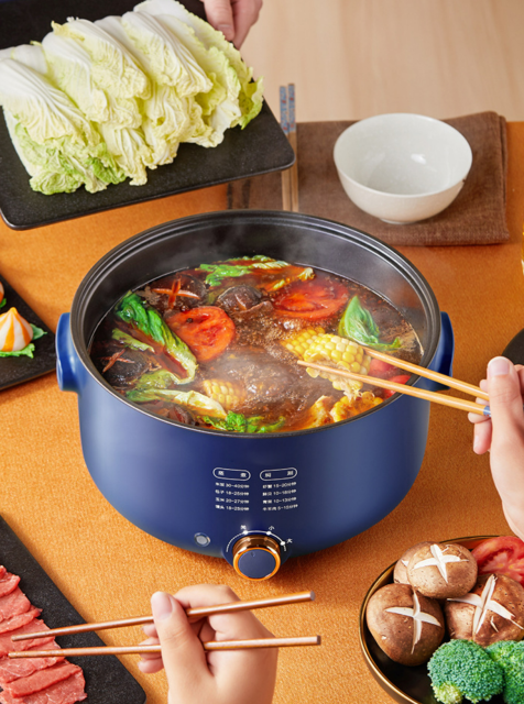 Home electric fondue pot multifunctional electric cooking pot cooking electric pot student dormitory convenient electric hot pot can be customized