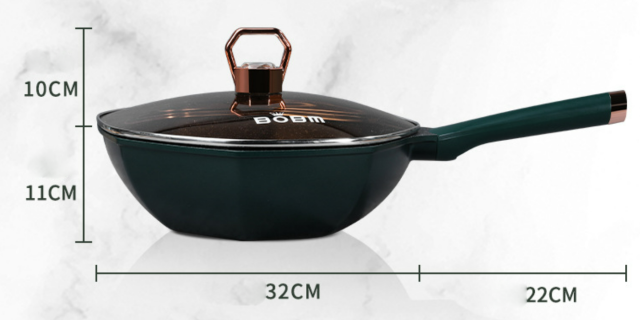 Diamond octagonal pan wheat rice stone non-stick frying pan pan