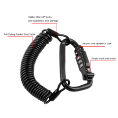 Motorcycle Protective Helmet Lock