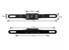 Universal Waterproof HD Night Vision License Plate Frame Reversing Camera