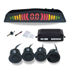 Universal Car Parking Sensors with with LED Rear view Mirror Display Brazil