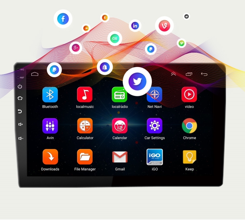 10 inch Universal Android 2 Din 10 inch Car Radio MP5 Player Car Android Player ips