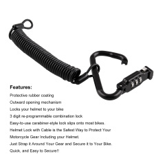 Motorcycle Protective Helmet Lock