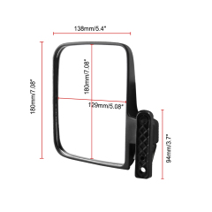 Side Rear View Mirrors for Golf Carts