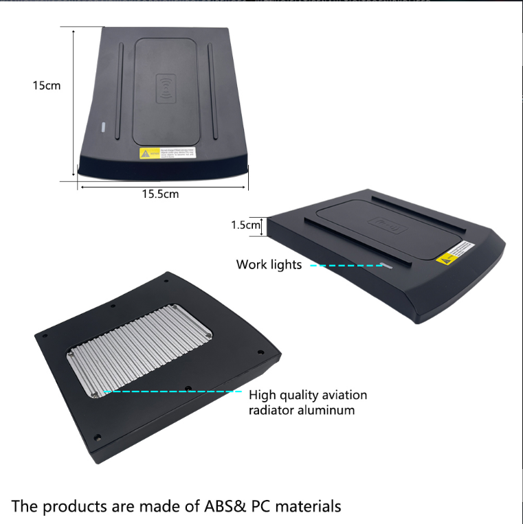 OEM Intelligent Car Wireless Charger Fast Wireless Charging 15W phone holder smart sensor car wireless charger for 12-17 prado