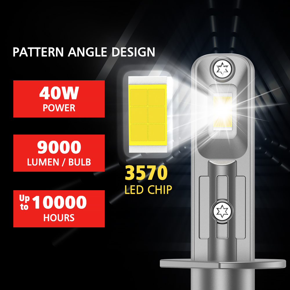 Low price High Prower 40W 4000lm Car LED Headlights Csp 3570 H7 H1 H3 H7 H11 Z40 9005 9006 9012 H4 Canbus Auto LED Headlights Bulb